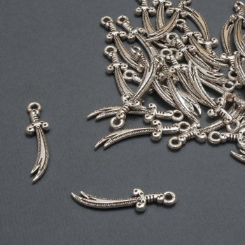 إكسسوار قلادة سيف، قطر 6×24,5مم±، تعبئة 20غرام 36 قطعة (±)