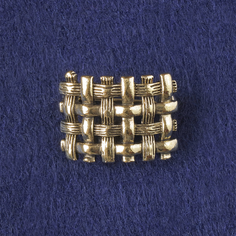 بروش أكسنت، معدن ذهبي داكن 16×22mm+