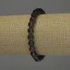 سوار كوارتز دخاني كرة ملساء، قطر 8mm+-، طول 18cm مطاطي