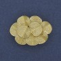 بروش قلادة أكسنت 36x26mm+- معدن ذهبي