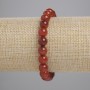 سوار كارنيليان حبات ملساء، قطر 8mm+-، طول 18cm+-، مطاطي