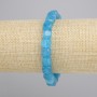 سوار أكوامارين مكعب، قطر 7-8mm±، طول 18cm±، مرن
