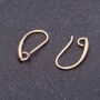 خطافات أقراط، طول 18mm لون «ذهب فاتح»