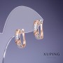 أقراط Xuping 5×16 مم "طلاء ذهبي 18K"