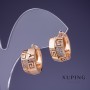 أقراط Xuping 16x9mm "مطلية بالذهب 18K"