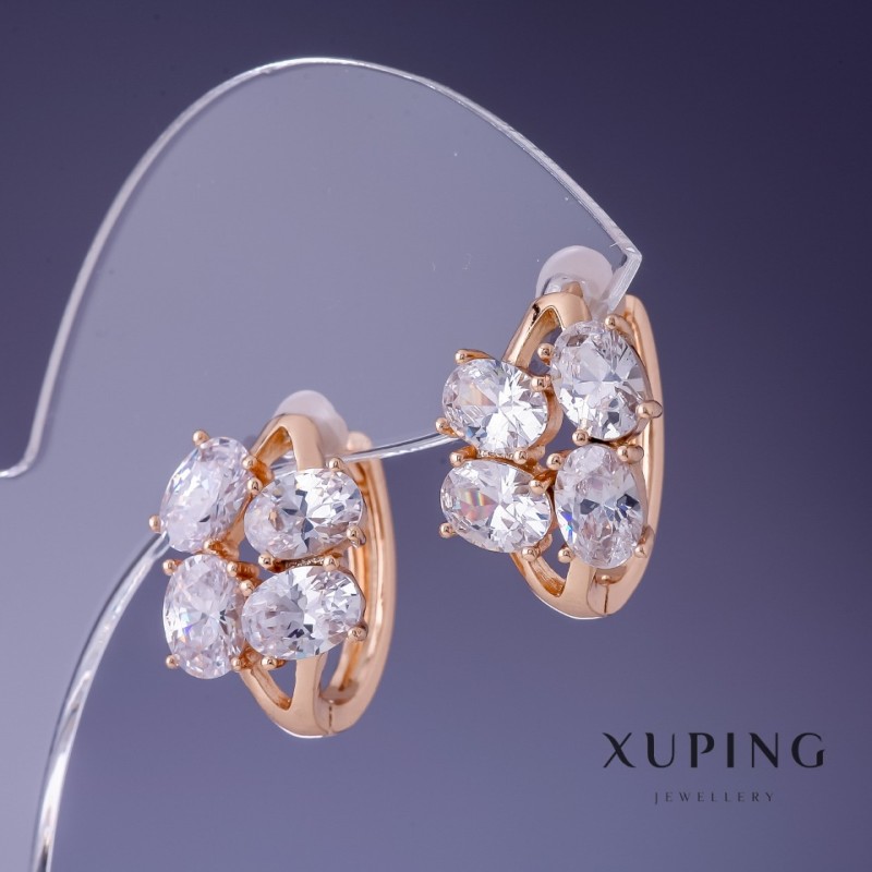 أقراط Xuping 18x13mm "مطلية بالذهب 18K"