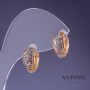 أقراط Xuping 13x6mm "مطلية بالذهب 18K"