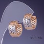 أقراط Xuping 12x3mm "مطلية بالذهب 18K"