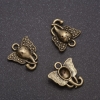 إكسسوار قلادة فيل (برونز)، قطر 16x15mm، قطر 1mm تعبئة 20gr +- 24 قطعة