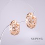 أقراط Xuping 14×6مم مطلية بالذهب عيار 18