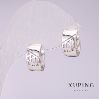أقراط Xuping 12x7mm روديوم