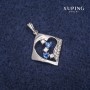 قلادة Xuping معيّن 20×22×28mm روديوم