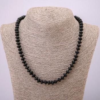 عقد شونغيت (صناعي) رونديل أملس، قطر 8×5مم±، طول 45سم +