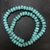 خرزات فيروز (مقلّد) ملساء روندل، قطر 8x5 mm+-، طول 40 cm+